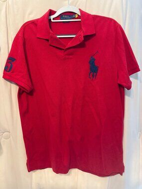 Ralph Lauren Polo Red Large Pony Logo Size Large